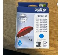 Brother LC225XL Cyan Blue Ink Cartridge Genuine Brand New