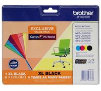 BROTHER LC229XLDSVALBPRF Tri-colour & Black Ink Cartridges - Multipack, Black & Tri-colour