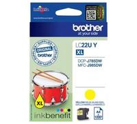 Brother LC22UY ink cartridge 1 pc(s) Original High (XL) Yield Yellow