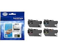 Brother LC421 Value Pack - 4 Pack - Black, Yellow, Cyan, Magenta - Original - Ink Cartridge