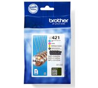 Brother LC421VAL LC421VALDR ink cartridge 4 pc(s) Original Black, ...