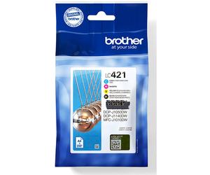 Brother LC421VAL LC421VALDR ink cartridge 4 pc(s) Original Black, ...