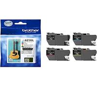 Brother LC421XL Value Pack - 4 Pack - XL - Black, Yellow, Cyan, Magenta - Original - Ink Cartridge