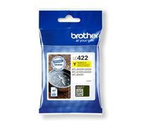 Brother LC-422Y Inkjet Cartridge, Yellow, Single Pack, Standard Yield, Includes 1 x Inkjet Cartridge, Brother Genuine Supplies
