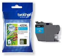 Original Brother LC-422XLC Cyan Ink Cartridge for 1,500 Pages for MFC-J5340DW, MFC-J5345DW, MFC-J5740DW, MFC-J6540DW, MFC-J6940DW