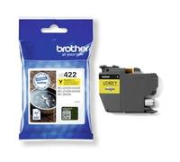 Brother LC-422Y Inkjet Cartridge, Yellow, Single Pack, Standard Yield, Includes 1 x Inkjet Cartridge, Brother Genuine Supplies