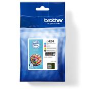 Brother LC424VAL LC424VAL ink cartridge 4 pc(s) Original Black, Cy...