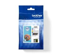 Brother LC424VAL. Supply type: Multi pack Colour ink page yield: 750 pages Printing colours: Black Cyan Magenta Yellow Quantity per pack: 4 pc(s) Black ink page yield: 750 pages