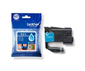 Brother LC521C Cyan Original Ink Cartridge