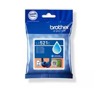 Brother LC521C Genuine Ink Cartridge - Cyan. Supply type: Single pack Colour ink page yield: 500 pages Printing colours: Cyan Quantity per pack: 1 pc(s)