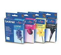 Brother LC970BK - Black - original - ink cartridge - for Brother DCP-135C, DCP-150C, DCP-153C, DCP-157C, MFC-235C, MFC-260C