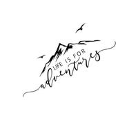 Brother, Life is Full of Endless Adventures and Opportunities Vinyl Decorated Car Stickers(Black,60X22.1CM)