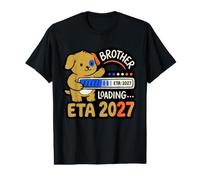 Brother Loading ETA 2027 Pregnancy Announcement Cute Value Graphic T-Shirt