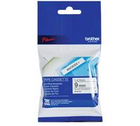 Brother M-K221BZ Black On White Plastic 9mm Labelling Tape (MK221BZ)