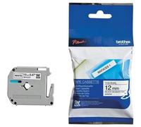 Brother M-K221BZ Original Label Tape (9mm x 8m) Black on White