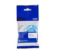 Brother M-K223BZ Labelling Tape Cassette, Blue on White, 12 mm (W) x 8 m (L), Br