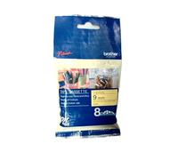 Brother P-touch M-K621BZ (9mm x 8m) Black on Yellow Non Laminated