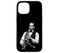 Brother Malcolm Playing Saxophone Black History Jazz Case for iPhone 15
