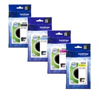 1 Full Set of Brother LC3233BK and 1 x Colour Set LC3233C/M/Y Original Standard Capacity Ink Cartridges