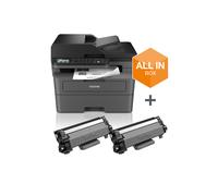 Brother MFC-L2827DWXL 1200 x 1200 dpi A4 Wireless Multifunction Mono Laser Printer - Black