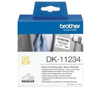 Brother Name Badge Labels 60 x 86mm 260 Labels Per Roll White DK-11234