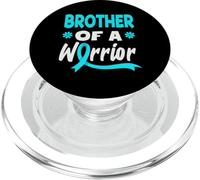 Brother Of A Warrior Cervical Cancer Support PopSockets PopGrip for MagSafe