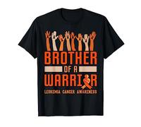 Brother Of A Warrior Leukemia Awareness Ribbon Blood Cancer T-Shirt