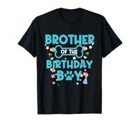 Brother Of Birthday Boy Dog Theme Family Matching Dog Bday T-Shirt