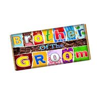 Brother of the Groom Chocolate Bar Wrapper Novelty Gift Present For Wedding Marriage CH-9667 (without chocolate bar (wrapper only))