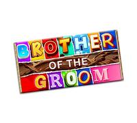Brother of the Groom Chocolate Bar Wrapper Novelty Gift present for Wedding Marriage New year (#1395) (without chocolate bar)