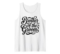 Brother of the Groom Wedding Party Script Design Tank Top