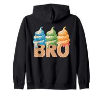 Brother Of The Sweet One Ice Cream Matching Family Summer Zip Hoodie