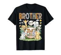 Brother of The Two Wild 2nd Birthday Boy Safari Woodland T-Shirt