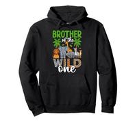 Brother of the Wild One Jungle Safari Animal Pullover Hoodie