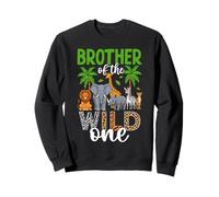 Brother of the Wild One Jungle Safari Animal Sweatshirt