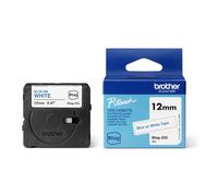 Brother Original Btag-233 Label Tape 12 mm Wide 4 m Long Blue/White