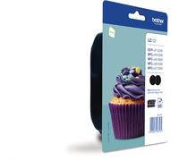 Brother Original Ink Cartridge Blister Pack of 2 Black (LC-123BKBP2DR)