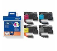 Brother LC521VAL Original Brother LC521 Multipack CMYK Ink Cartridges LC-521VALBP