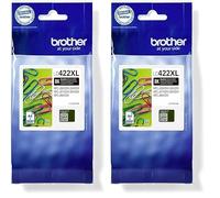 Brother Original LC-422XLBK Black Ink Cartridge for Approx. 3,000 Pages for MFC-J5340DW, MFC-J5345DW, MFC-J5740DW, MFC-J6540DW, MFC-J6940DW (Pack of 2)