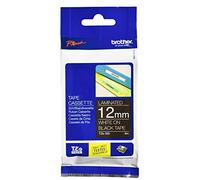 Original Brother P-Touch TZE335 12mm Gloss Tape - White on Black