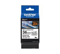 Brother Self-Laminating Labelling Tape Cassette Black on White, 36 mm wide