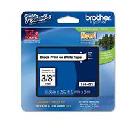 Brother TZE-221 - Standard Adhesive - Black on White - Roll (0.9 cm x 8 M) 1 Cas