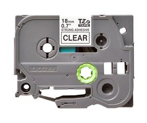 Brother P-Touch Genuine TZe-S141, ~3/4" (0.7") Black on Clear Extra Strength Adhesive Laminated Tape -26.2 ft(8m) (TZES141)