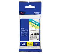 Brother P-touch Labelling Tape Authentic TZe-211 Adhesive Black on White 6 mm x 8 m