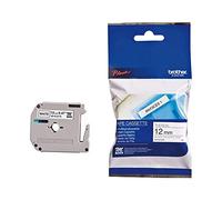Brother M-K231SBZ Labelling Tape Cassette, Black on White, 12 mm (W) x 4 m (L), Brother Genuine Supplies