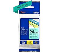 Brother P-Touch Tape 24mm Black on Green