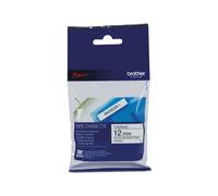 Brother P-Touch Tape Cassette 12mm Black on White Non Metallic Tape Blister Pack