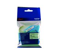 Original Brother P-Touch MK221BZ 9mm Plastic Tape - Black on White