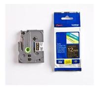 Original Brother P-Touch TZE334 12mm Gloss Tape - Gold on Black