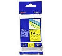 Brother P-touch TZE 641 Black on Yellow 18mm x 8m Tape Labels Ref TZE641